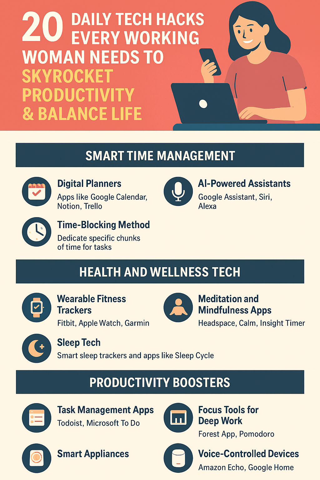 daily tech hacks for working women