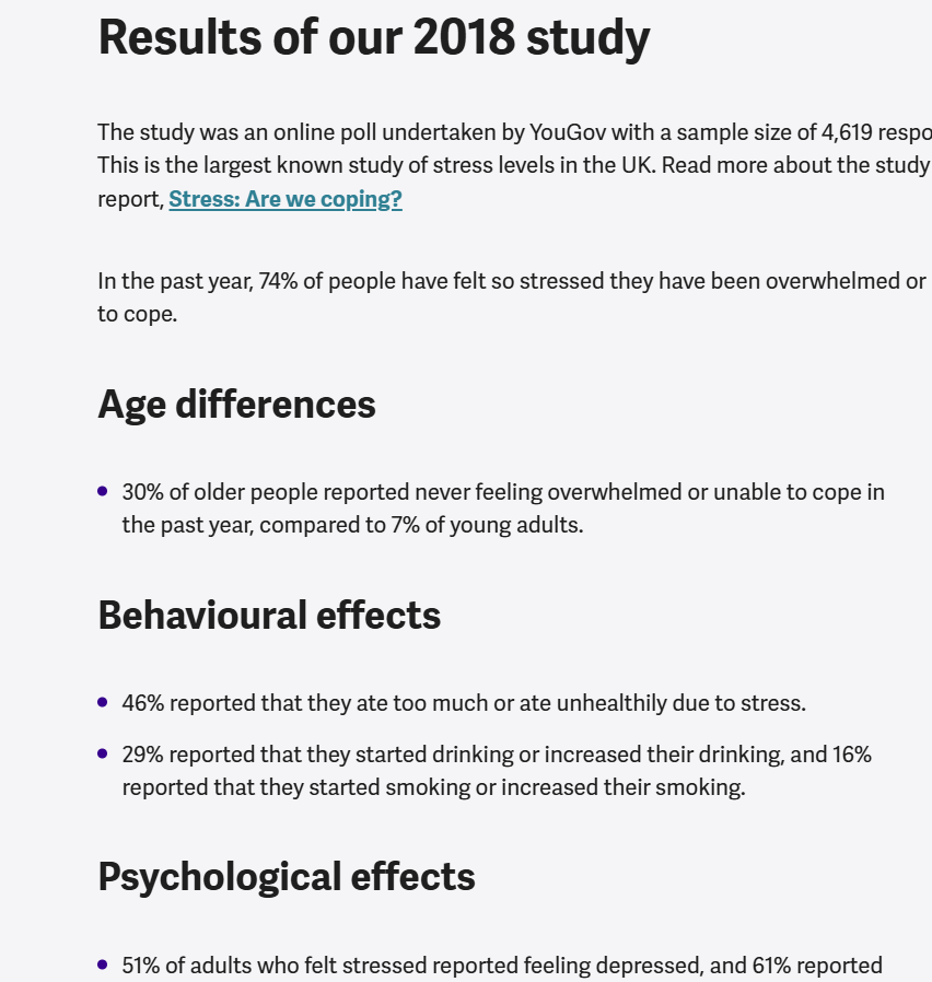 stress management report