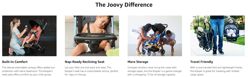 Joovy Kooper Lightweight Baby Stroller