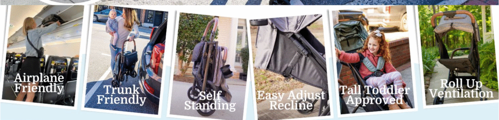 Strolee LinQ v2 Ultra‑Compact Airplane Stroller