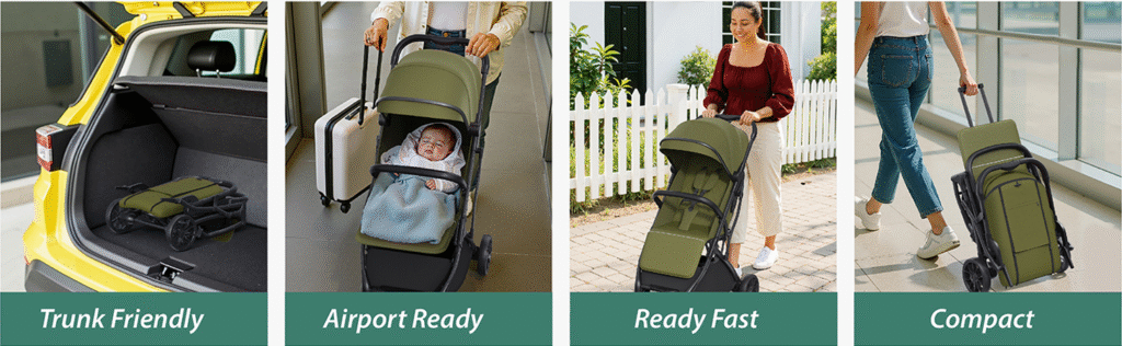 newyoo Lightweight Travel Stroller for Toddlers