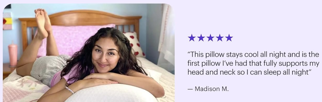 Purple Harmony Pillow For Neck Support