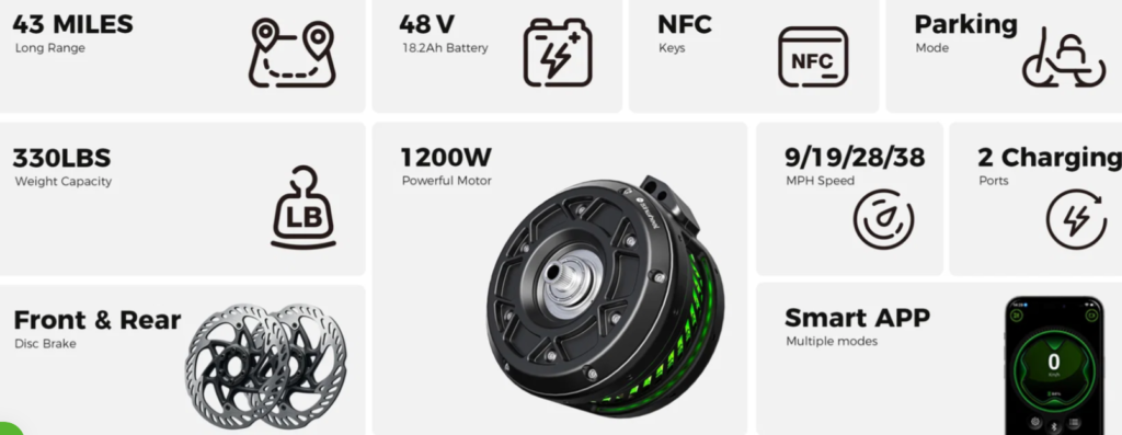 H7 Pro Electric Scooter